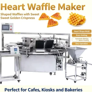 Environment Friendly Low Exhaust Emission Green Food Manufacturing Rules Waffle Production Line