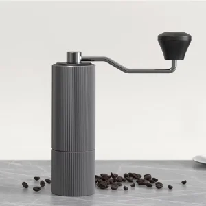 Espresso Coffee Bean Grinder 20g Capacity Handheld Coffee Grinder with Walnut Wood Grip