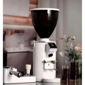 Espresso Coffee Stainless Steel Flat Burr 74mm 1200g Capacity Automatic 500W High Power Low Noise Aluminum