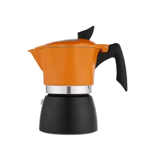 Espresso Moka Pot with Transparent Lid Italian Stove Top Aluminum Mocha Espresso Coffee Maker Moka Pot Eco Friendly Portable