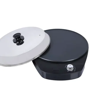 Ethiopian USA Electric Mitad Grill Energy Saving Injera Crepe and Pancake Maker for Household Hotels and Cars