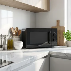 European Household 25L Stainless Steel Microwave Oven Turntable Countertop Electric Mechanical Control Digital Kitchen