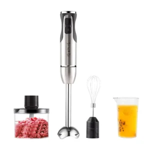 European Regulations Five in one Household Handheld Electric Stainless Steel Housing 2-Speed Stirring Bar Handle Blender 1000W