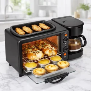European Standard Foreign Trade Breakfast Machine Three in One Multi Function Stainless Steel 11 20L Mechanical Control Toaster