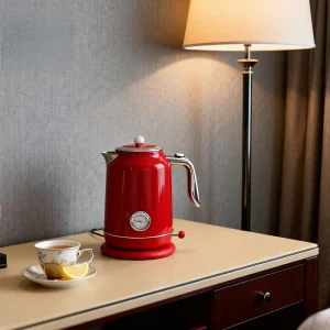 European Style Electric Kettle Household Water Heater Temperature Display for Home Kitchen Use Colored Electric Jug