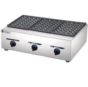Even heating Gas Takoyaki Maker 2 Plate for Restaurant Commercial Kitchen Equipment ZH 3G