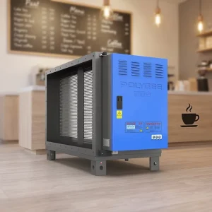 Exhaust Kitchen Wet Electrostatic Precipitator ESP Oil Fume Purifier Air Cleaner Filter for Coffee Roaster CE Certification