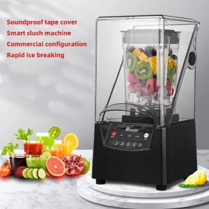 Export Heavy Duty Commercial Blender Household Food Machine Wall Ice Breaker Smoothie Fruit Juicer Blender With Enclosures