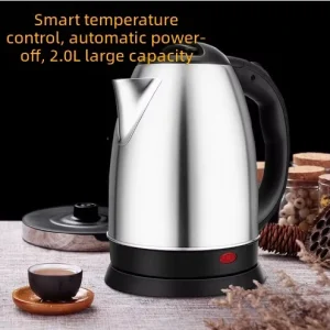 Export ready Household Stainless Steel Electric Kettle Automatic Shut off Multi plug Compatible