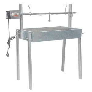 Extendable Charcoal Grill BBQ Spit Rotisserie Compact 75cm Fully Extended 138cm