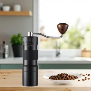 External Adjustable Stainless Steel Hand Crank Coffee Grinder Seven Star Small Portable Home Manual Coffee Grinder