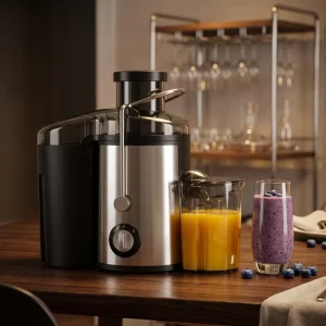 Extra Large Feed Chute Cold Press Orange Juicer Machine High Juice Yield Easy Clean for Whole