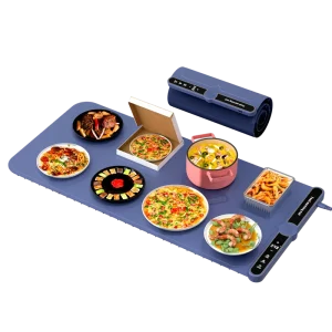 Extra Large Food Warmer for 8 Dishes Foldable Silicone Pan Pizza Warming Tray Temperature Control Dish Warming Plate