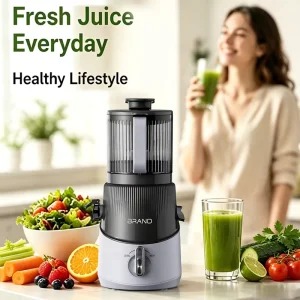 Extra Wide Feed Chute Slow Juicer Cold Press High Juice Yield OEM ODM Powerful Motor Factory Direct for Home Kitchen