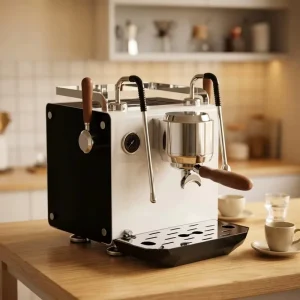 Extraction Steam Pressure Illuminated Side Panels Coffee Machine Maker