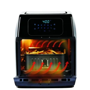 FACTORY DIRECT 12L Square Digital Air Fryer Oven with LCD Display Plastic 1800W Household Electric 1 Year Warranty