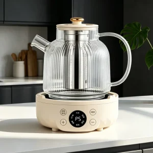 Factory 1.2L 1.5L 1.8L High Borosilicate Glass Electric Kettle Custom Logo Support OEM/ODM