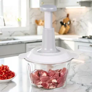 Factory 1.5L 2L Garlic Onion Hand Press Chopper Pressure Type Meat Grinder Household Manual Food Processor