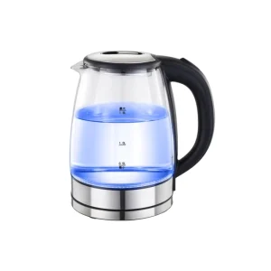 Factory 1.8L Manual Electric Glass Water Kettle Temperature Control Cordless Design Keep Warm 360 Rotational Base