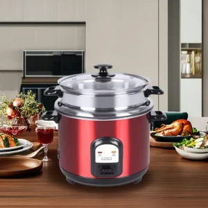 Factory 1.8L Small Smart Stainless Steel Rice Cooker with Non Stick Inner Pot Efficient Cooking for Home Use