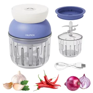 Factory 300ML Multi Function Food Processor Small Mini Glass Multifunction Vegetable Garlic Masher Electric Meat Chopper
