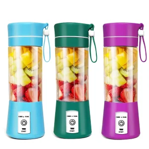 Factory 380ml Electric USB Rechargeable Home Blender 6-Blade Portable Juicer