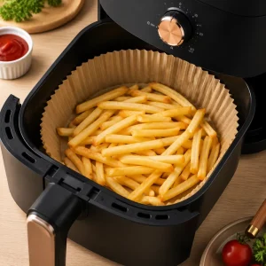 Factory Air Fryer Paper Liner Square Round Nonstick Food Grade Parchment Paper OEM Custom Size Logo Pack