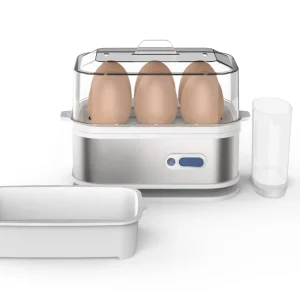 Factory Automatic Egg Cooker Boiler for 6 Eggs Stainless Steel Steamer