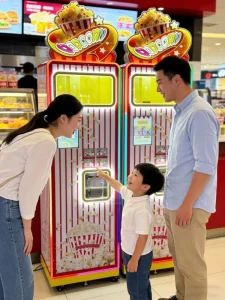 Factory Automatic Popcorn Maker Machine Commercial Coin Operated Popcorn Vending Machine for Mall