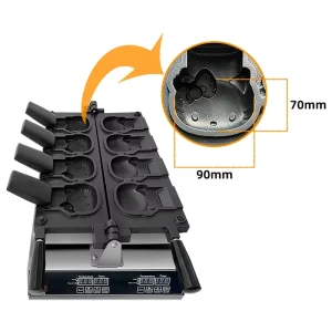 Factory Commercial Cat Shape Waffle Maker Machine Electric Taiyaki Waffle Maker Mini Hello Kitty Waffle Maker Commercial