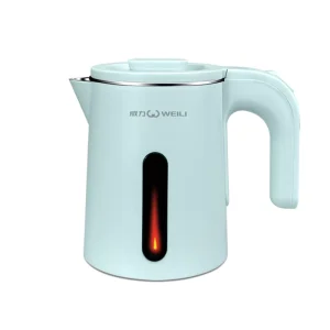 Factory Customizable Plastic Stainless Steel Electric Kettle 800W Cordless Automatic Shut off 360 Degree Rotational Base