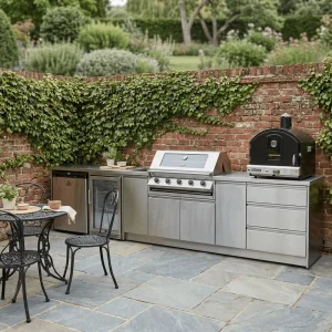 Factory Direct 304 Stainless Steel Outdoor Kitchen Customized Anti Deformation Outdoor Kitchen Cabinet