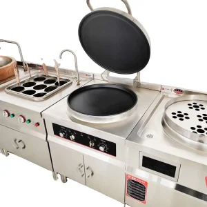 Factory Direct Commercial Electric Crepe Maker Large Double sided Heating Fully Automatic 5kW Non stick Coated Pan