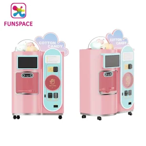 Factory Direct Cotton Candy Vending Machine Support Multi-Language Commercial Cotton Candy Machine