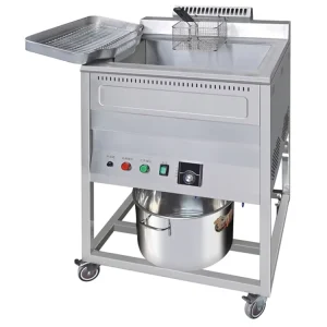 Factory Direct Economy Floor Type Commercial Electric Oil Water Deep Fryer High Productivity Stainless Steel Snack Machine