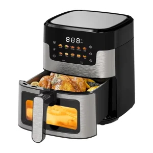 Factory Direct Export New Multifunctional Electric Plastic Smart Air Fryer Home Use No Oil Smoke Visual