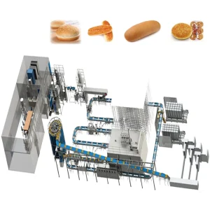 Factory Direct Full Automatic High Productivity Stainless Steel Hot Dog Hamburger Burger Bread Making Machine