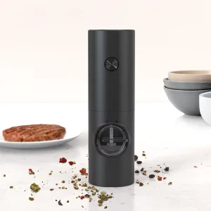 Factory Direct High Quality Stainless Steel Gravity Electric Salt and Pepper Grinder Set Kitchen Spice Mill