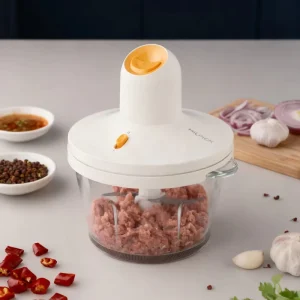 Factory Direct Multi-purpose Electric Kitchen Tool Household 3 Mins Non-stop 2L Glass Bowl Meat Grinder Chopper Cutter Mixer