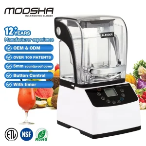 Factory Direct NSF Certified 1.5L 2L 1500W 2200W Coffee Shop Smoothies Soundproof Heavy Duty Commercial Blender