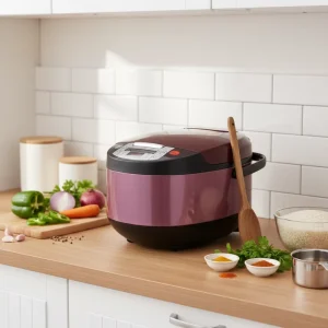 Factory Direct Sale 5L Electric Plastic Multi functional Square Fast Cooking Household Rice Cooker Non Stick Coating Paddle