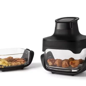 Factory Direct Sale Glass Air Fryer 4.5L and 2.5L Kitchen Multi Cooker Visible Touch Screen Display Large Air Fryer