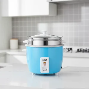 Factory Direct Sale Mini Rice Cooker 1.5L Timer Control Non Stick Coating Alloy Housing Fast Cooking Electric Cooker