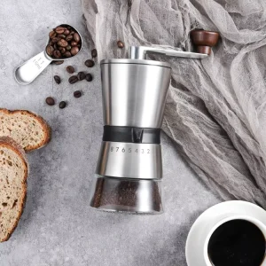 Factory Direct Sale Portable Manual Coffee Grinder with Ceramic Burr Portable Coffee Maker