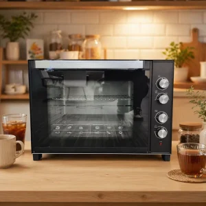 Factory Direct Sales 2200W Multifunctional 100L Aluminum Household Electric Bakery Deck Oven Programmable Adjustable Thermostat