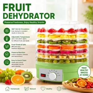 Factory Direct Sales 5 Tray Food Dehydrator Multi Tier Household 350W Pet Food Dryer Vegetable Drying Dehydration Machine