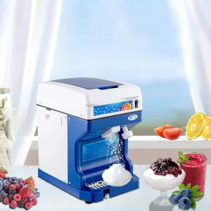 Factory Direct Sales Commercial Ice Shaver Crusher 100kg/min Electric Snow Cone Maker Machine Fully Automatic
