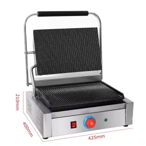 Factory Direct Sales New Commercial Electric Stainless Steel Non-stick Steak Industrial Panini Grill Griddle Machine