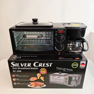 Factory Direct Sales in Stock 3 in 1 Breakfast Station Electric Toaster Oven Coffee Maker Microwave Household Use Energy Saving