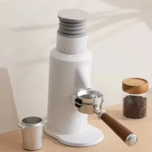 Factory Direct Sales of Automatic Single-dose Flat Burr Aluminum Alloy Coffee Grinder with Variable Speed